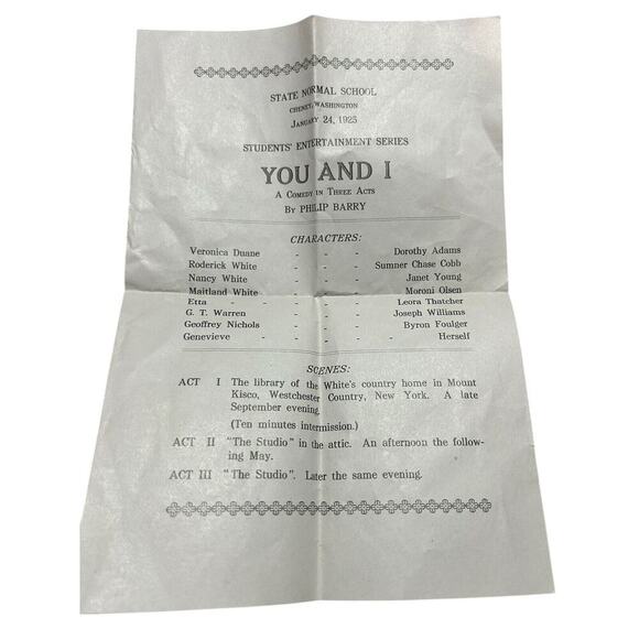 1925 Washington State Normal School Newspaper Programs Baccalaureate Huge Lot - Picture 7 of 7